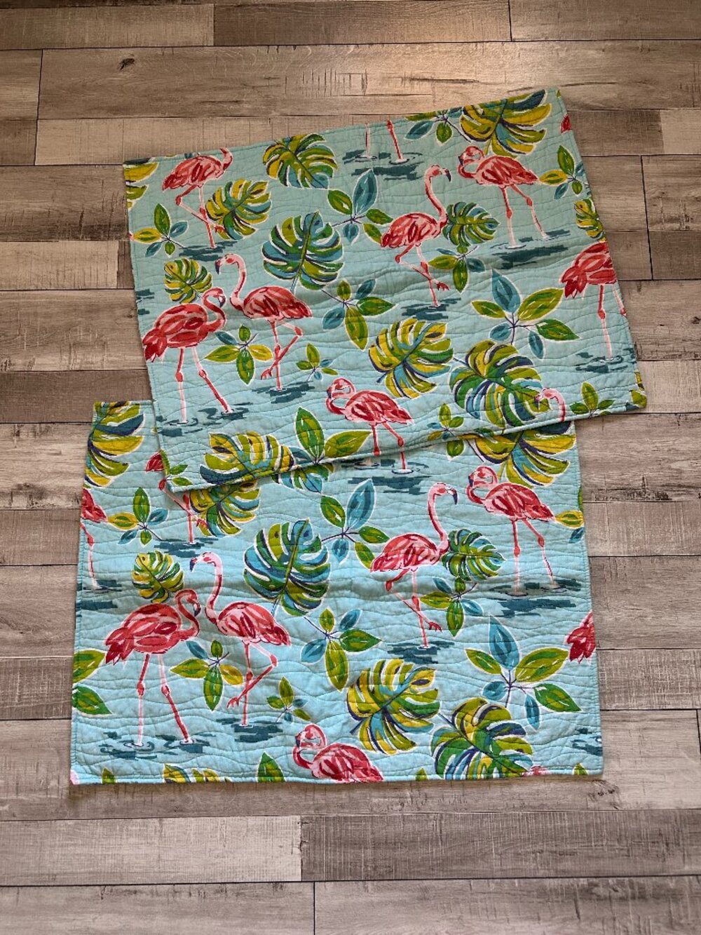 Modern Southern Home Tropical Flamingos Cotton Pillow Shams Set 20" x 27"